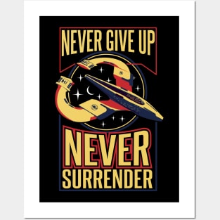 NSEA Protector Never Give Up Never Surrender v2 Posters and Art